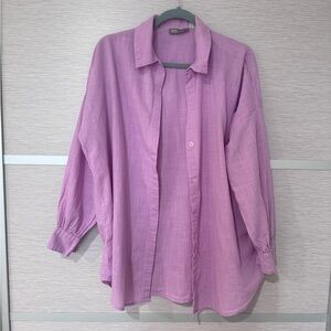 ASOS Purple Oversized Shirt In Size 4